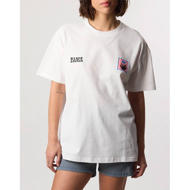 Product BLUE BANANA WHITE SWING TEE / ΚΟΝΤΟΜΑΝΙΚΟ base image