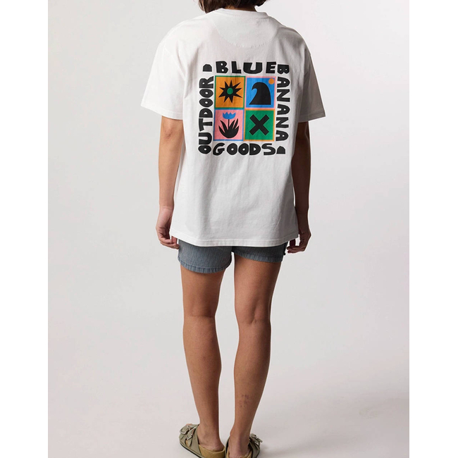 Product BLUE BANANA WHITE SWING TEE / ΚΟΝΤΟΜΑΝΙΚΟ base image