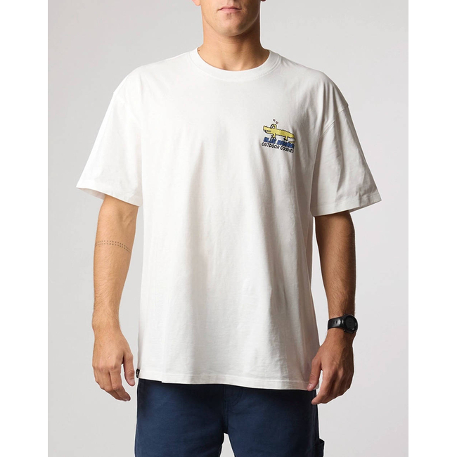 Product BLUE BANANA WHITE TOURS TEE / ΚΟΝΤΟΜΑΝΙΚΟ base image