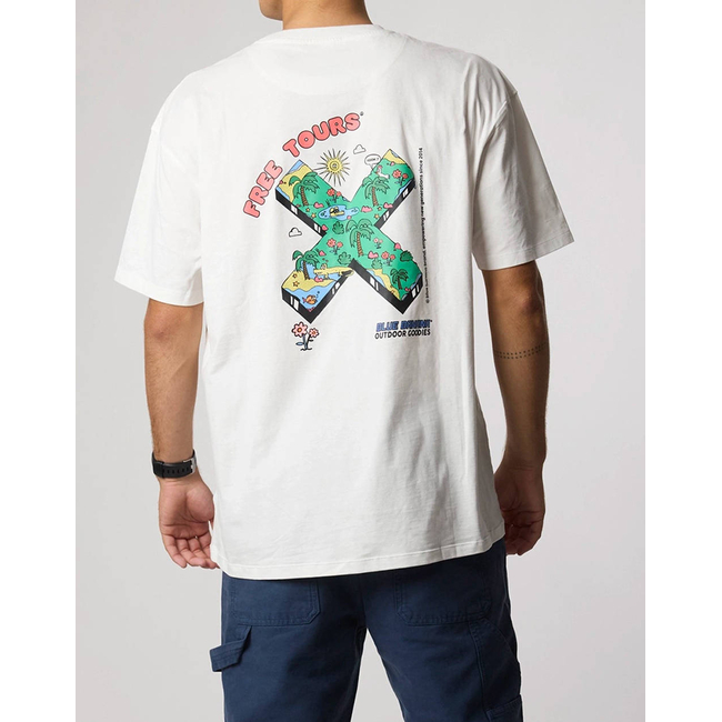 Product BLUE BANANA WHITE TOURS TEE / ΚΟΝΤΟΜΑΝΙΚΟ base image