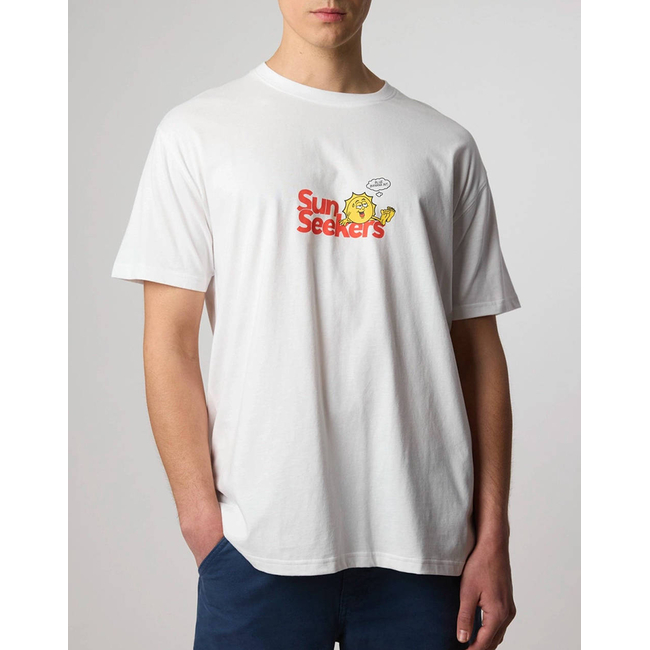Product BLUE BANANA WHITE SUN SEEKERS TEE / ΚΟΝΤΟΜΑΝΙΚΟ base image