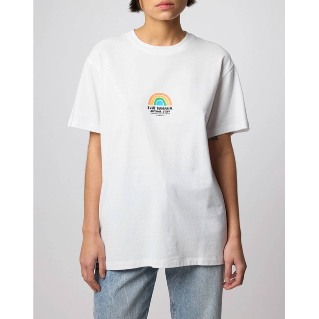 Product BLUE BANANA WHITE RAINBOW TEE / ΚΟΝΤΟΜΑΝΙΚΟ base image