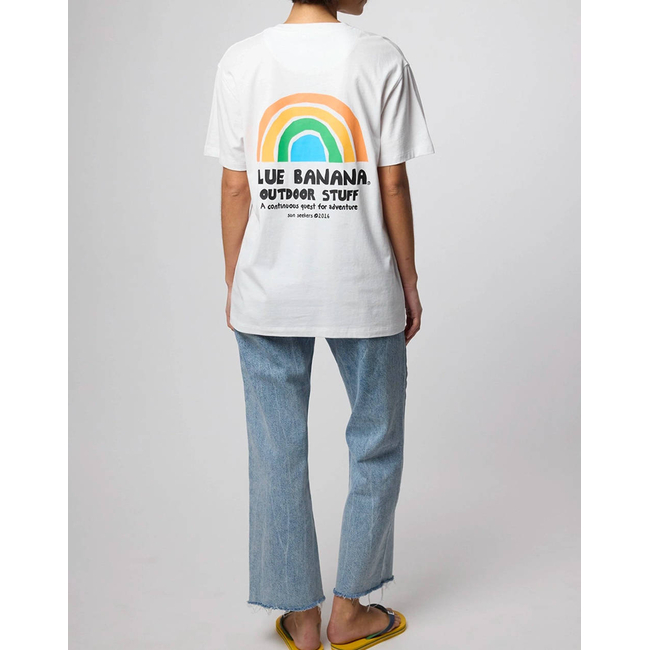 Product BLUE BANANA WHITE RAINBOW TEE / ΚΟΝΤΟΜΑΝΙΚΟ base image