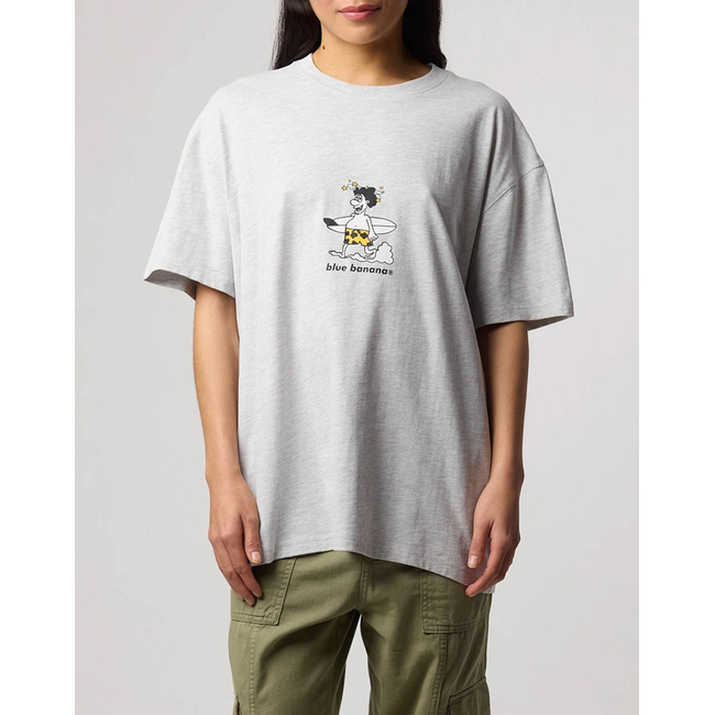 Product BLUE BANANA LIGHT GREY MELANGE WIPEOUT TEE / ΚΟΝΤΟΜΑΝΙΚΟ base image