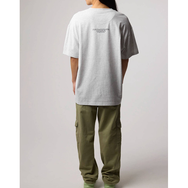Product BLUE BANANA LIGHT GREY MELANGE WIPEOUT TEE / ΚΟΝΤΟΜΑΝΙΚΟ base image