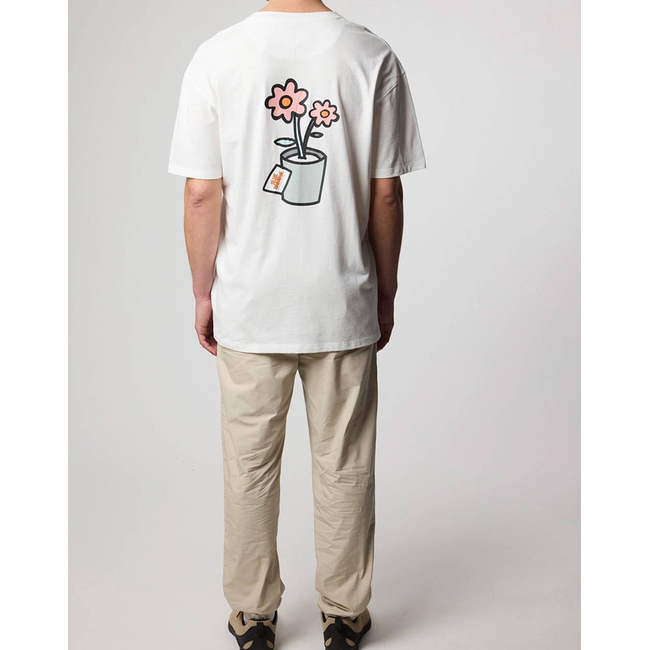 Product BLUE BANANA WHITE POT TEE / ΚΟΝΤΟΜΑΝΙΚΟ base image