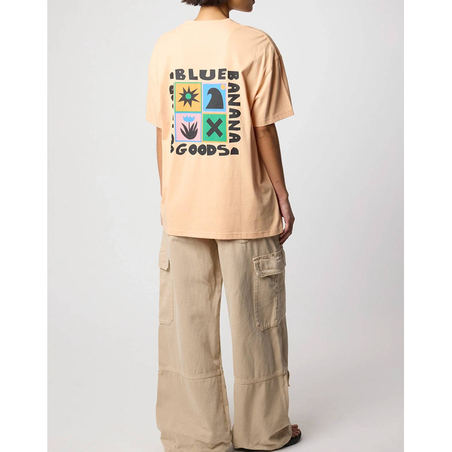 Product BLUE BANANA APRICOT SWING TEE / ΚΟΝΤΟΜΑΝΙΚΟ base image