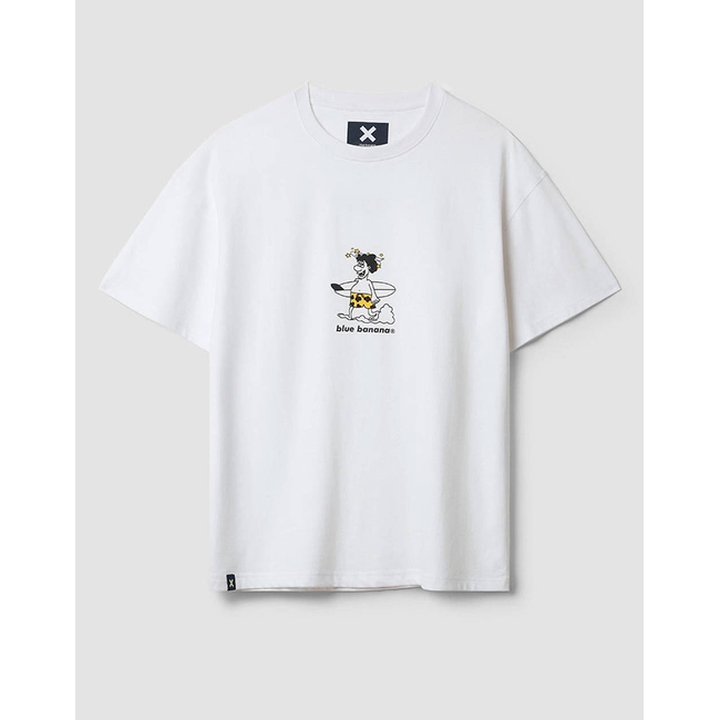 Product BLUE BANANA WHITE WIPEOUT TEE / ΚΟΝΤΟΜΑΝΙΚΟ base image
