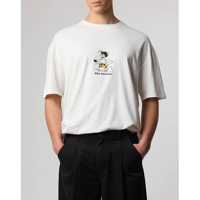 Product BLUE BANANA WHITE WIPEOUT TEE / ΚΟΝΤΟΜΑΝΙΚΟ base image