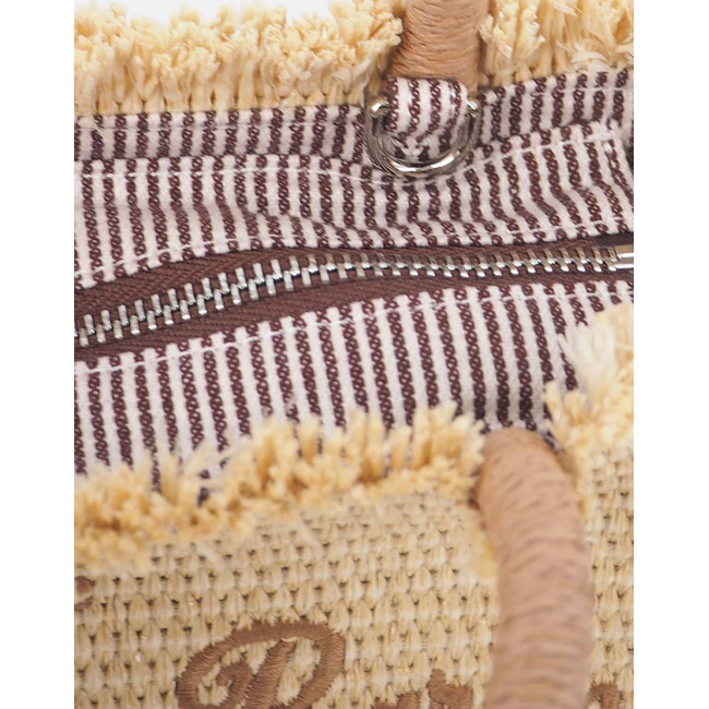 Product MC2 VANITY MINI STRAW N-VANITY MINI STRAW N-1118 EMB (Dimensions: 22 x 17 x 10 cm) base image