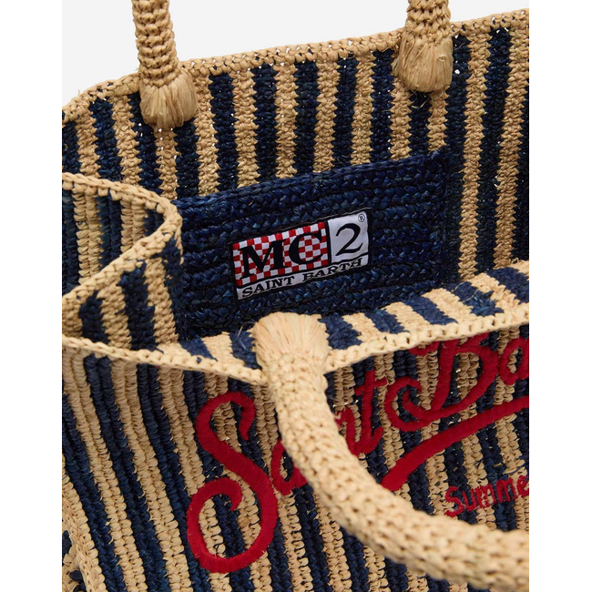 Product MC2 COLETTE RAFFIA-COLETTE RAFFIA-STRIPES MINI V 61 EMB (Dimensions: 30 x 22 x 15cm.) base image