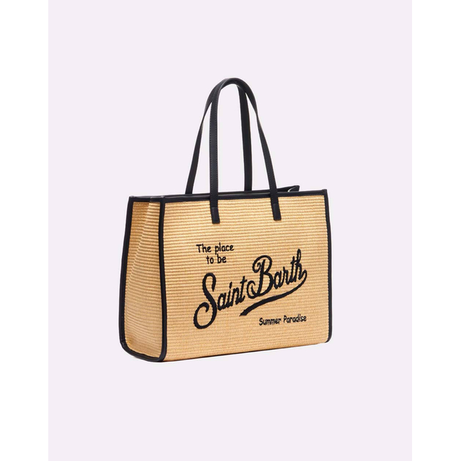 Product MC2 VIVIAN STRAW STRAW SHOULDER BAG WITH PIPING (Dimensions: 38 x 30 x 14cm.) base image