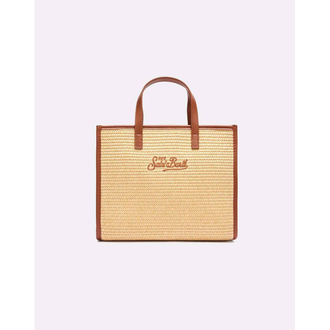 Product MC2 VIVIAN STRAW-STRAW SHOULDER BAG WITH PIPING-1118 EMB (Dimensions: 38 x 30 x 14cm.) base image