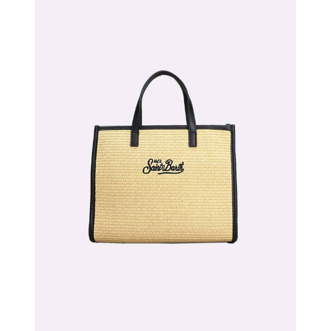 Product MC2 VIVIAN MID STRAW STRAW HANDBAG WITH PIPING (Dimensions: 28 x 23cm.) base image