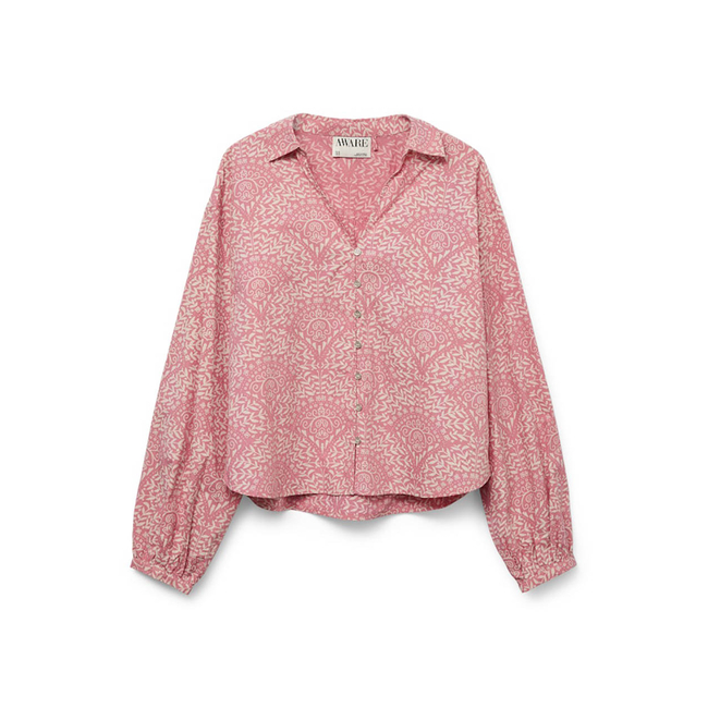 Product AWARE BY VERO MODA VMPAMMI LS V-NECK TOP VMA base image