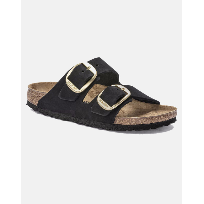 Product BIRKENSTOCK  F25 LEATHER ARIZONA BIG BUCKLE LENB BLACK (GOLD) 35 - 43 NARROW SEASONAL ΠΑΠΟΥΤΣΙ ΓΥΝΑΙΚΕΙΟ base image