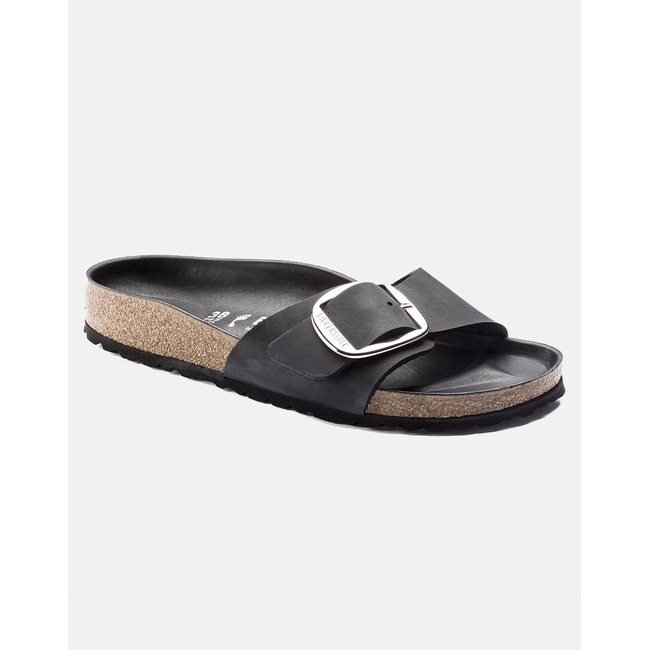 Product BIRKENSTOCK  F25 LEATHER MADRID BIG BUCKLE LEOI BLACK HEX 35 - 43 NARROW CORE ESSENTIAL ΠΑΠΟΥΤΣΙ ΓΥΝΑΙΚΕΙΟ base image