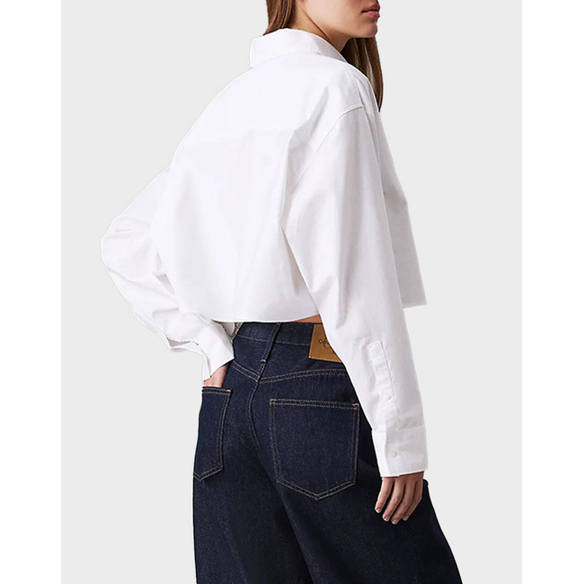 Product CALVIN KLEIN JEANS OXFORD LS CROPPED SHIRT base image