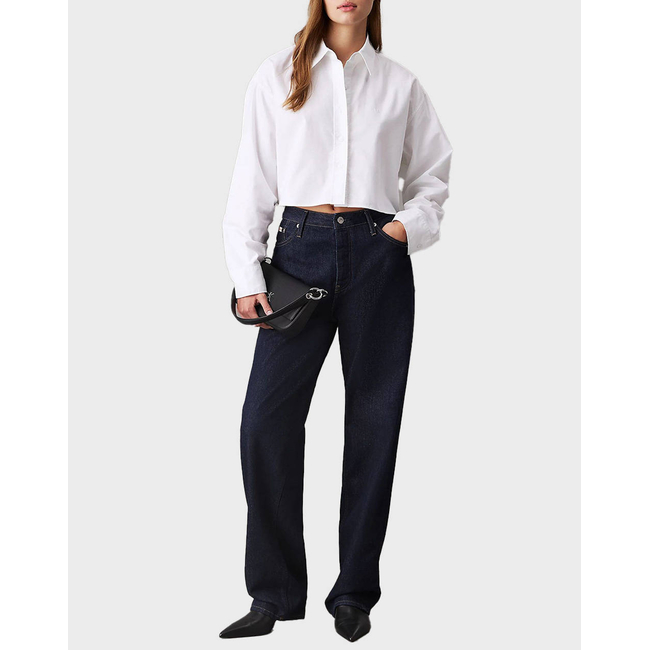 Product CALVIN KLEIN JEANS OXFORD LS CROPPED SHIRT base image