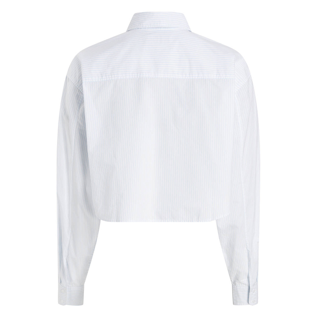 Product CALVIN KLEIN JEANS WOVEN LABEL CROPPED SHIRT base image