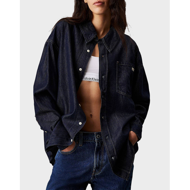 Product CALVIN KLEIN JEANS OVERSIZED LS DENIM SHIRT base image