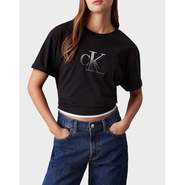 Product CALVIN KLEIN JEANS EMBROIDERED MONOLOGO TEE base image