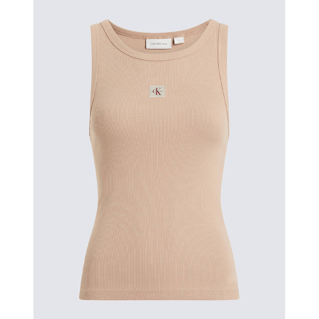 Product CALVIN KLEIN JEANS WOVEN LABEL RIB TANK TOP base image