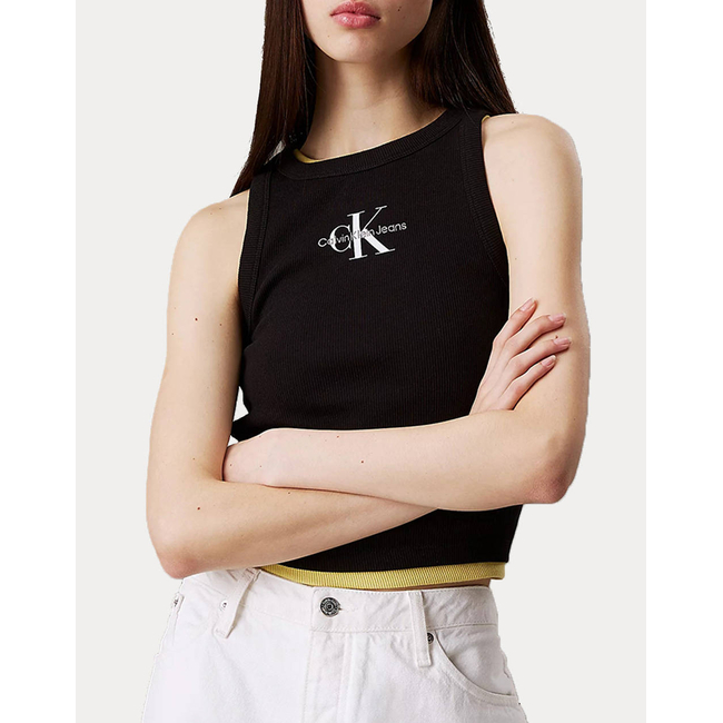 Product CALVIN KLEIN JEANS  MONOLOGO RIB TANK TOP base image