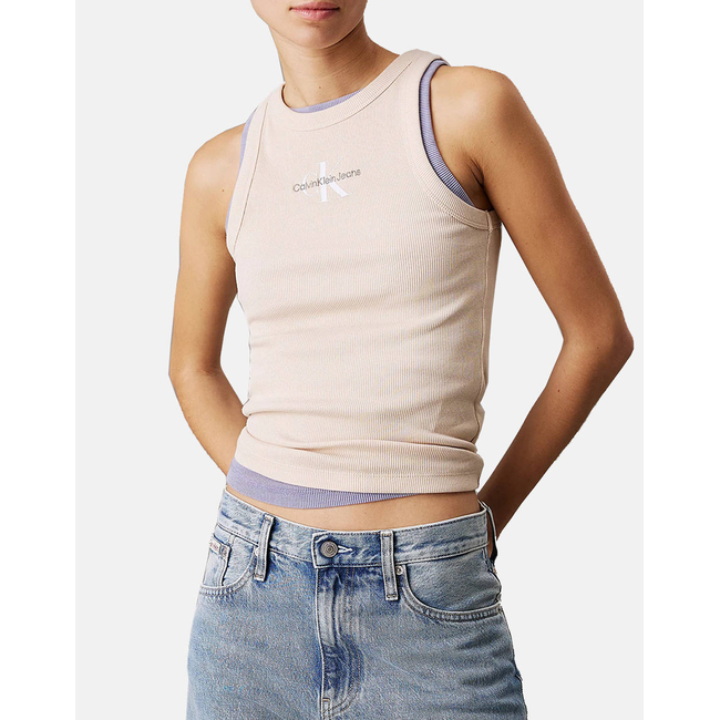 Product CALVIN KLEIN JEANS  MONOLOGO RIB TANK TOP base image