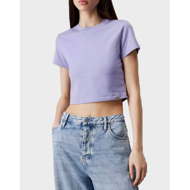 Product CALVIN KLEIN JEANS CLEAN CROPPED SHORT SLEEVE TEE base image