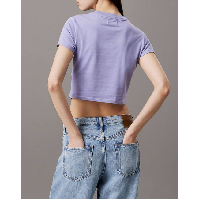Product CALVIN KLEIN JEANS CLEAN CROPPED SHORT SLEEVE TEE base image