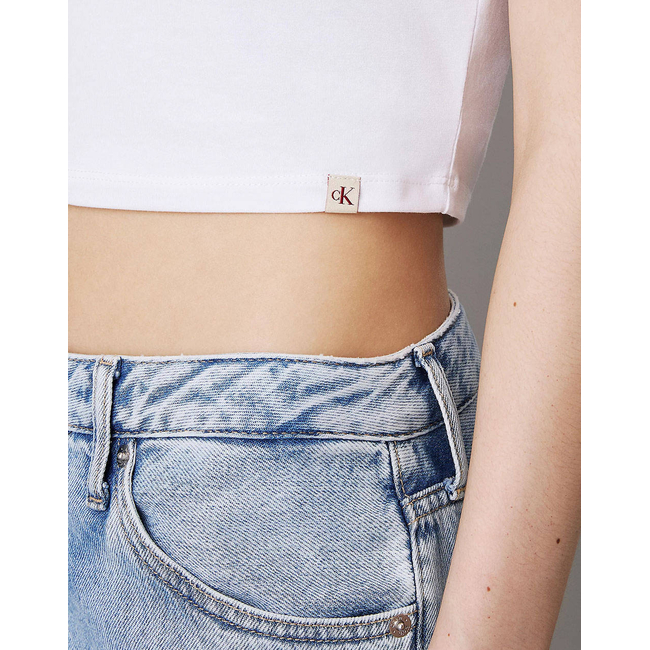 Product CALVIN KLEIN JEANS CLEAN CROPPED SHORT SLEEVE TEE base image