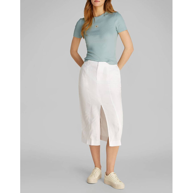 Product CALVIN KLEIN JEANS WOVEN LABEL RIB FITTED TEE base image
