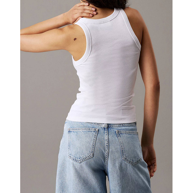 Product CALVIN KLEIN JEANS WOVEN LABEL RIB TANK TOP base image