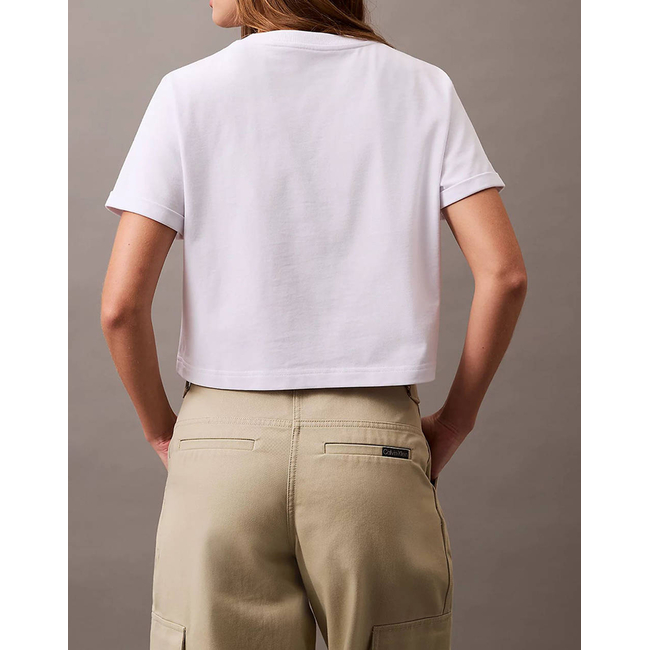 Product CALVIN KLEIN SS LIQUID CK CROPPED TEE base image