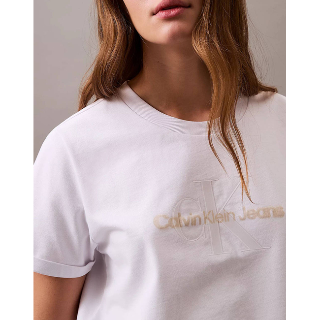 Product CALVIN KLEIN SS LIQUID CK CROPPED TEE base image