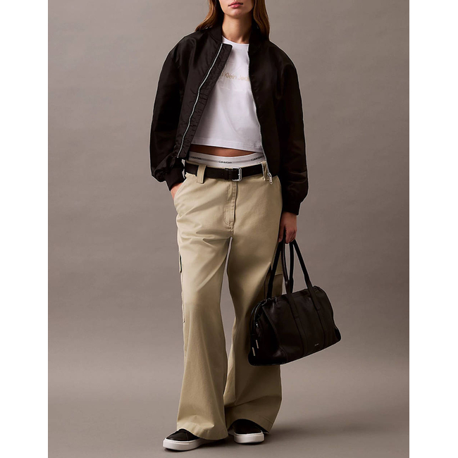 Product CALVIN KLEIN SS LIQUID CK CROPPED TEE base image