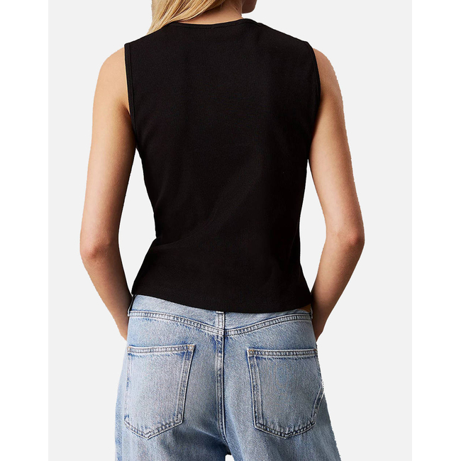 Product CALVIN KLEIN JEANS WOVEN LABEL RIB CARDIGAN base image
