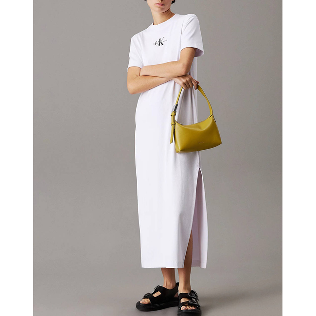 Product CALVIN KLEIN JEANS MONOLOGO LONG RIB TEE DRESS base image