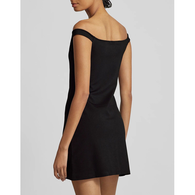 Product CALVIN KLEIN JEANS LOGO ELASTIC MILANO BARDOT DRESS base image