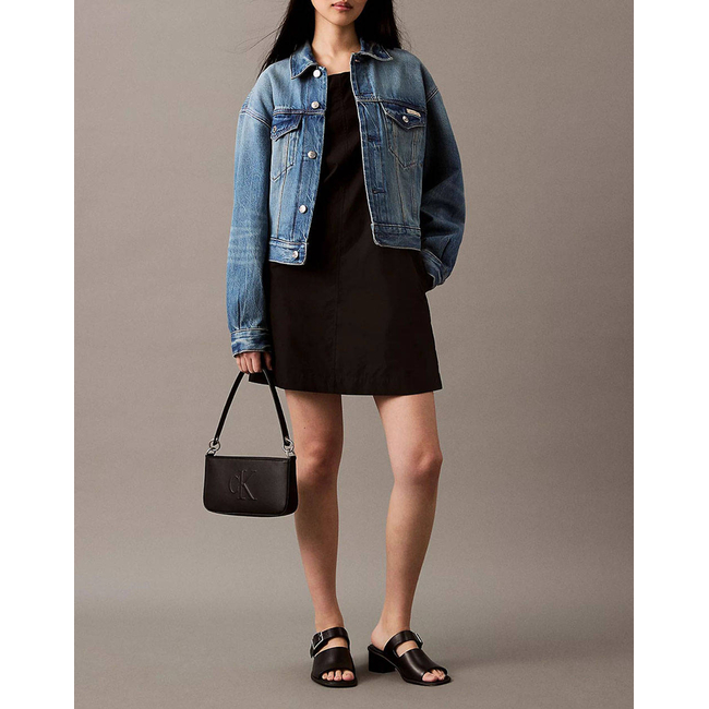 Product CALVIN KLEIN JEANS POPLIN SLEEVELESS MINI DRESS base image