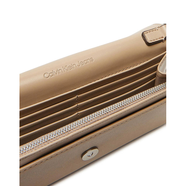 Product CALVIN KLEIN SCULPTED LONG FOLD STRAP WALLET (Διαστάσεις: 19 x 11 x 2εκ.) base image