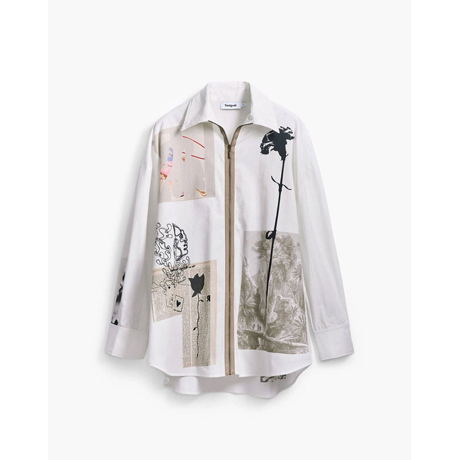 Product DESIGUAL D2 SHIRT_RECORTES_LACROIX WOMEN'S SHIRT base image
