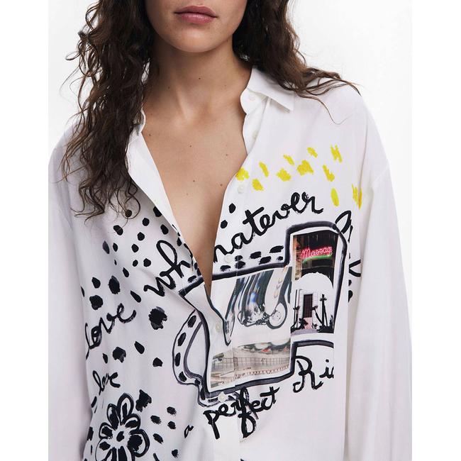 Product DESIGUAL D2 CAM_PERSÉFONE WOMEN'S SHIRT base image