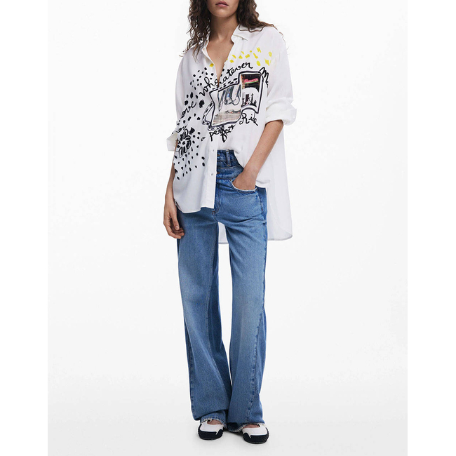 Product DESIGUAL D2 CAM_PERSÉFONE WOMEN'S SHIRT base image
