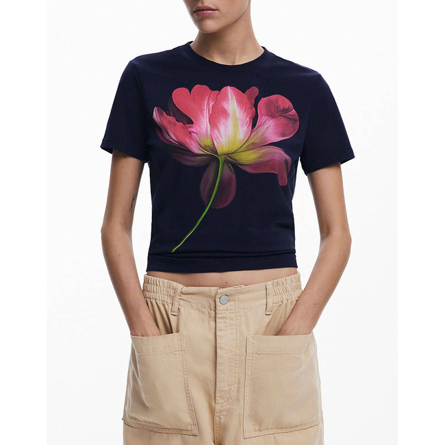 Product DESIGUAL D2 TS_PLATA WOMEN'S T-SHIRT base image