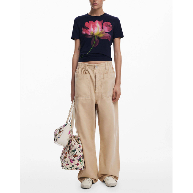 Product DESIGUAL D2 TS_PLATA WOMEN'S T-SHIRT base image