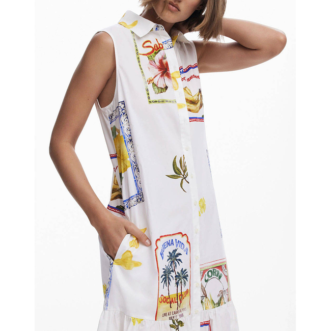 Product DESIGUAL D3 VEST_BARCELONA WOMEN'S DRESS base image