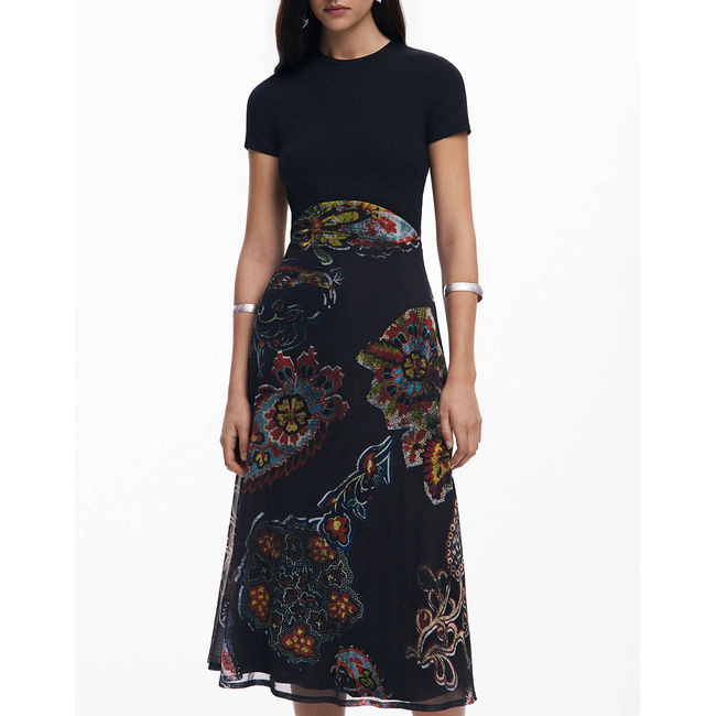 Product DESIGUAL D2 VEST_PAISLEY MESH_LACROIX DRESS WOMEN base image