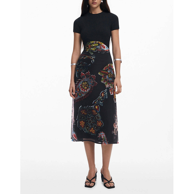 Product DESIGUAL D2 VEST_PAISLEY MESH_LACROIX DRESS WOMEN base image